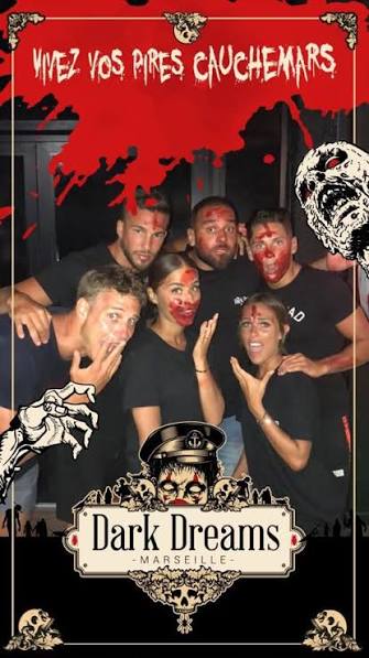groupe The Dark Dreams Marseille avant escape game horreur